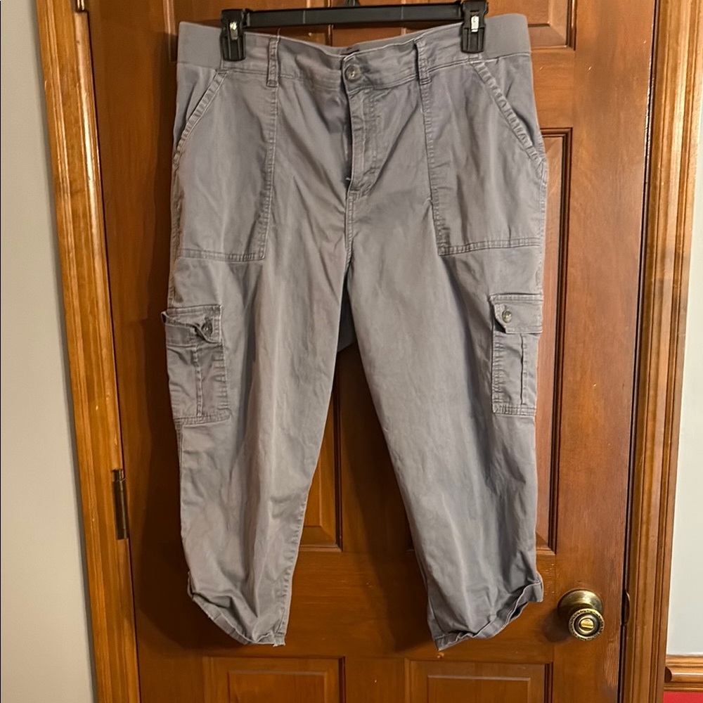 Lee Women’s Plus Size Gray Capri Pants